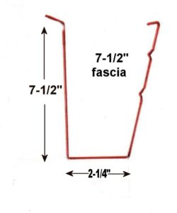 7 1/2" Fascia Gutter